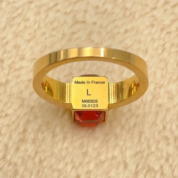 Auth Louis Vuitton M66826 Berg
Gamble Ring GD Pink L size 5.7g - Picture 10 of 10